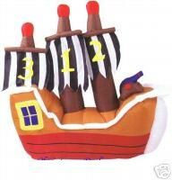 4' inflatable pirate ship game