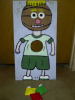 Baskerball bean bag toss