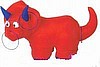 4' Inflatable Dino ring toss game